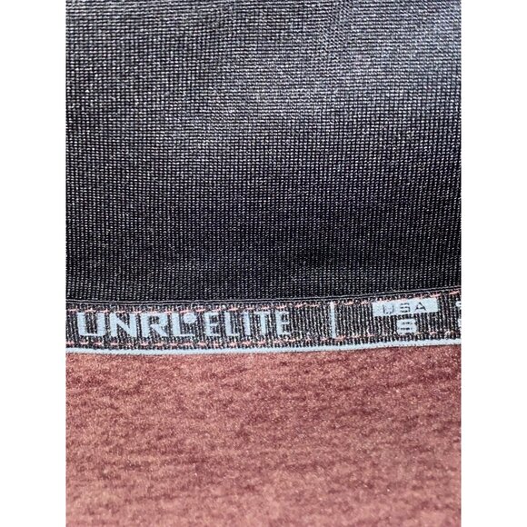 UNRL Elite Mens Maroon Quarter-Zip Pullover  92% Polyester & 8% Spandex  Long Sl - Picture 3 of 6